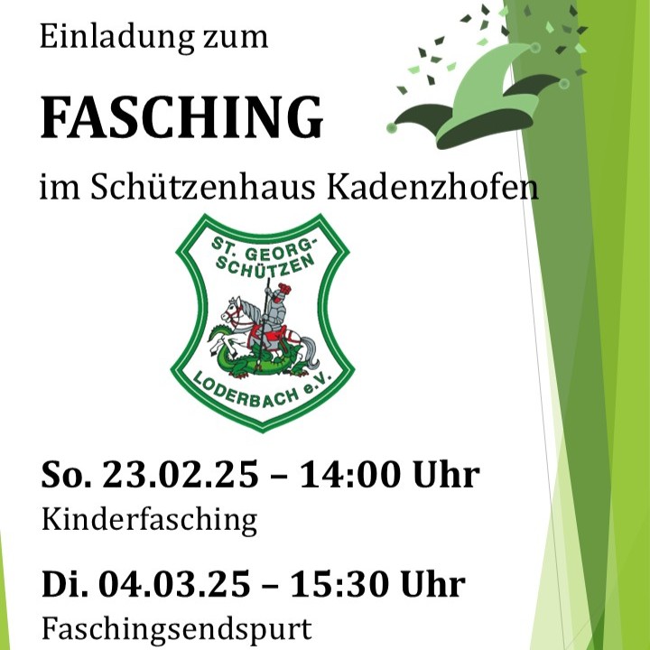 Kinderfasching am 23.02.2025 ab 14:00 Uhr